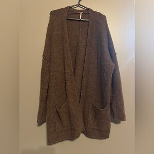 Free People Brown Cardigan Sweater